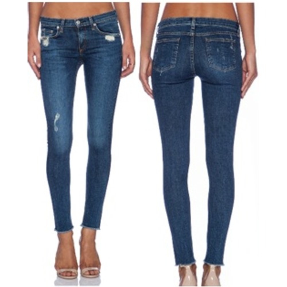 RAG & BONE Skinny Distressed Stretch La Paz W1502K520LAP Women's Size‎ 26 NWT
